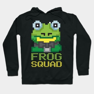 Funny Frog Squad Pixel Frog Gamer Gift Hoodie